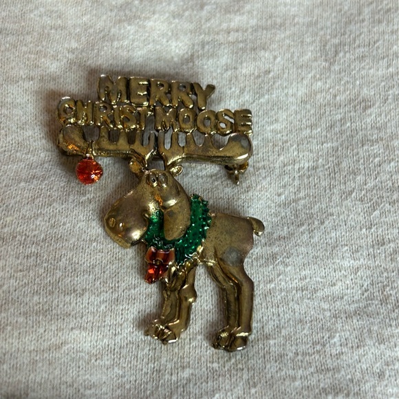 Vintage Merry Christmoose Christmas Sweatshirt, Moose Crewneck. Size 22-24W - Picture 5 of 14